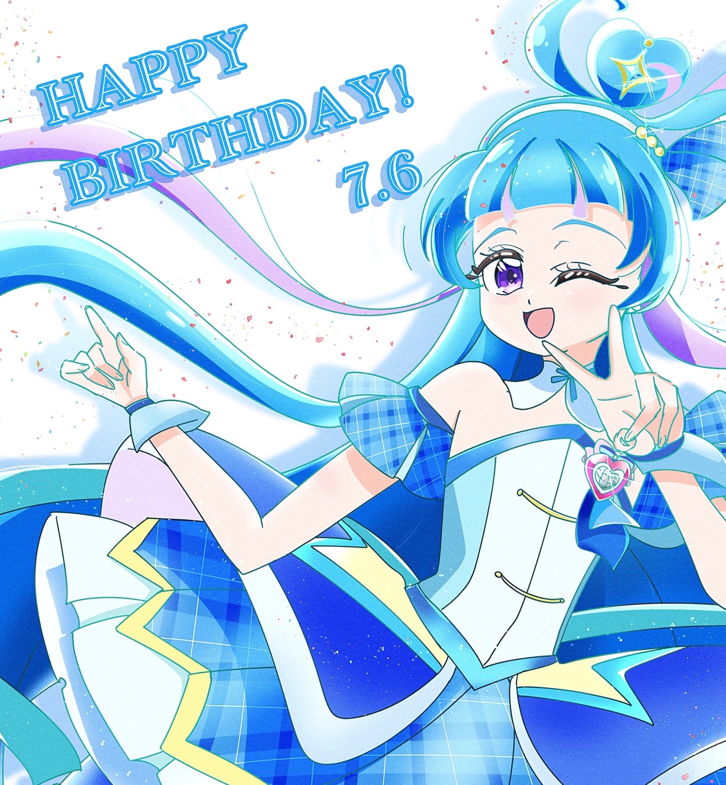 プリティストア キミプリ キュアウインク 蒼風なな バースデー コンプリート ☆.。.:*・.🎉HAPPY BIRTHDAY🎉.:*・°☆. 本日7月6日は #キュア