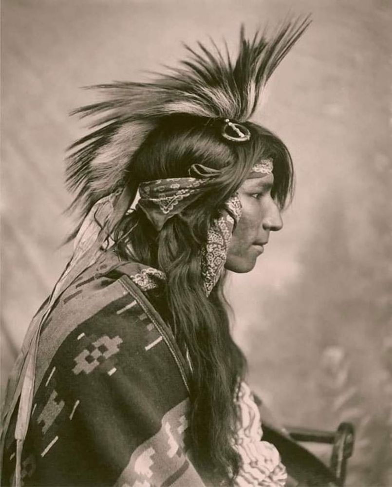 A Cree man in Saskatchewan, Canada. 1903. Photo by Canadian photographer G. E. Fleming