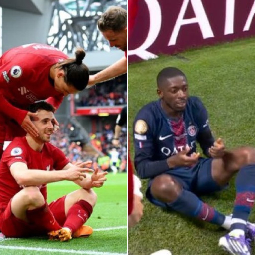 Dembélé

Todas las personas que le conocen, dicen de él…

..que tiene un CORAZÓN enorme y hablan de su bondad..

Hoy CELEBRÓ el GOL…

…imitando la celebración HABITUAL de 
Diogo Jota !!!

Precioso HOMENAJE 

Eres un FENÓMENO !!!

👏👏👏❤️❤️❤️🔝🔝🔝