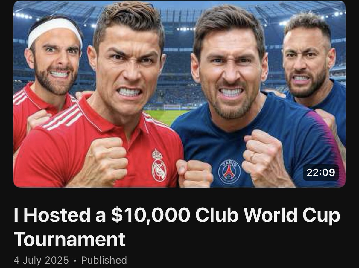 soyritro's tweet photo. 2.6M views in one day! 

Another video I'm very proud of, this time we gave our biggest prize money, had the most contestants in a video (32), and our biggest production yet. Glad to have been producing, directing and working on the edit to bring this out @futcrunch ⚽️❤️ https://t.co/mfHW7m0H9s