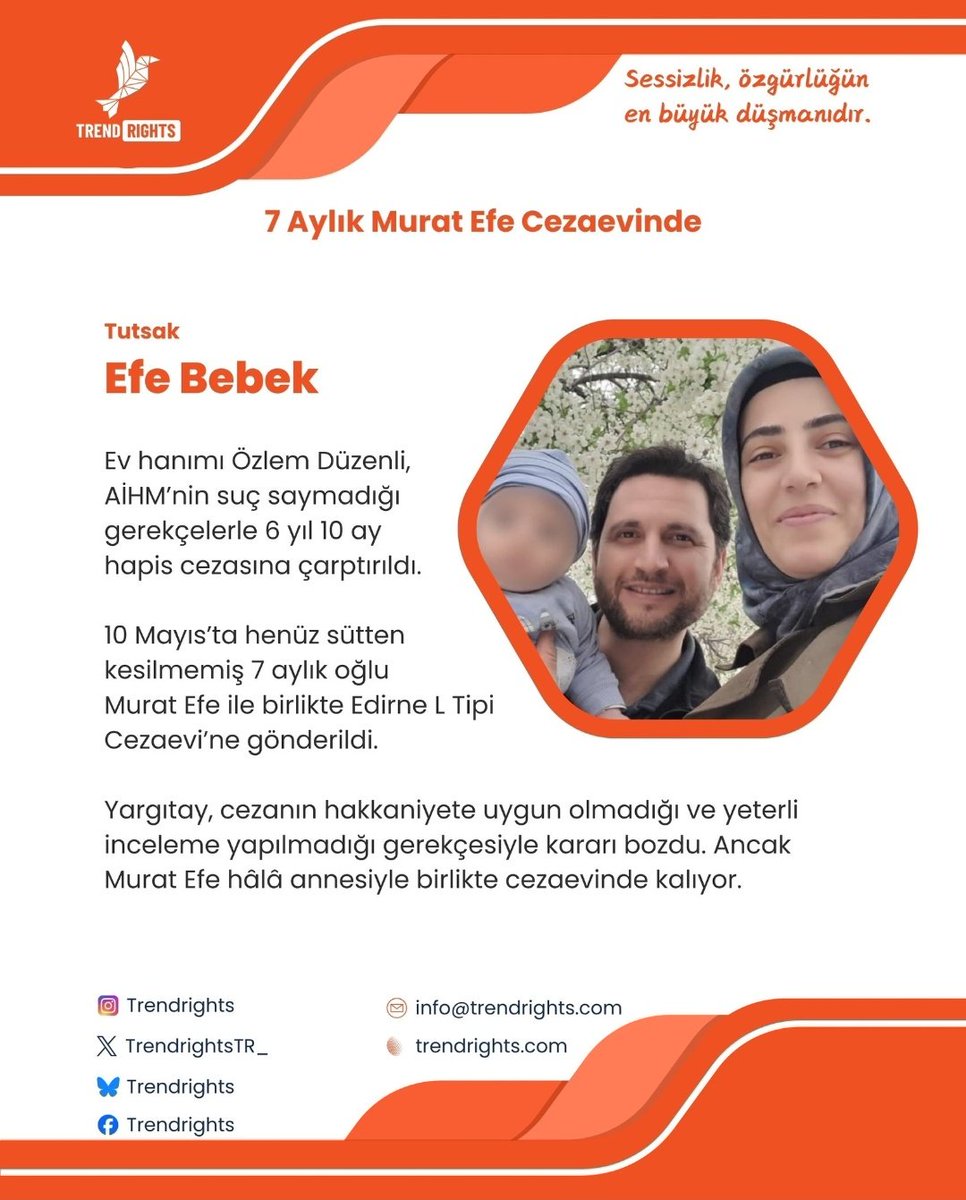 Suçsuz yere yıllarını demir parmaklıklar ardında geçiren insanlar var.
İddianame yok, delil yok, sadece susturulmuş hayatlar...
Devlet adaletle sınanıyor.
<a href="/adalet_bakanlik/">T.C. Adalet Bakanlığı</a>
<a href="/AliYerlikaya/">Ali Yerlikaya</a>
ZulmeSessizKalma
TracesOfTime Bochum