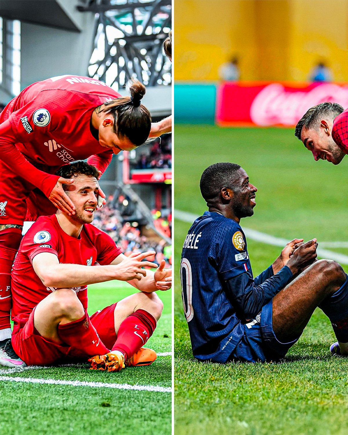 CANAL+ Foot on X: "La célébration d'Ousmane Dembélé en hommage à Diogo Jota  🕊️🇵🇹 #PSGBAY https://t.co/3Yc2cBFaZJ" / X