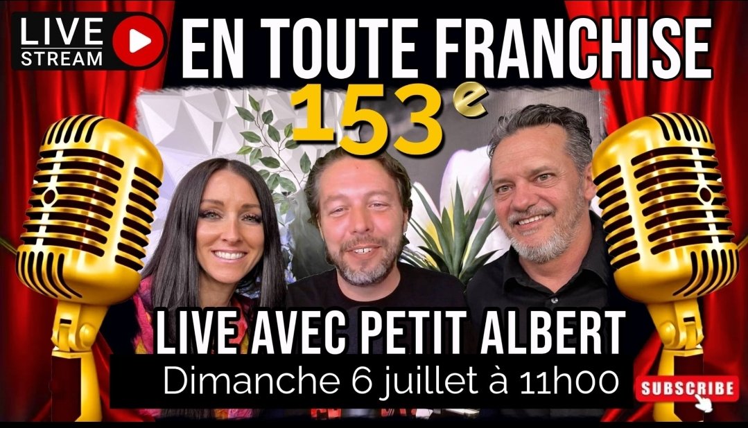 Petit Albert (@petit_albert_) on Twitter photo Ne manquez pas demain dès 11h00 En toute franchise. Je serai en direct avec <a href="/Amelie_Paul/">Amélie Paul</a> et <a href="/StephaneMHamel/">Stephane Hamel</a>. Ne manquez pas demain dès 11h00 En toute franchise. Je serai en direct avec <a href="/Amelie_Paul/">Amélie Paul</a> et <a href="/StephaneMHamel/">Stephane Hamel</a>.