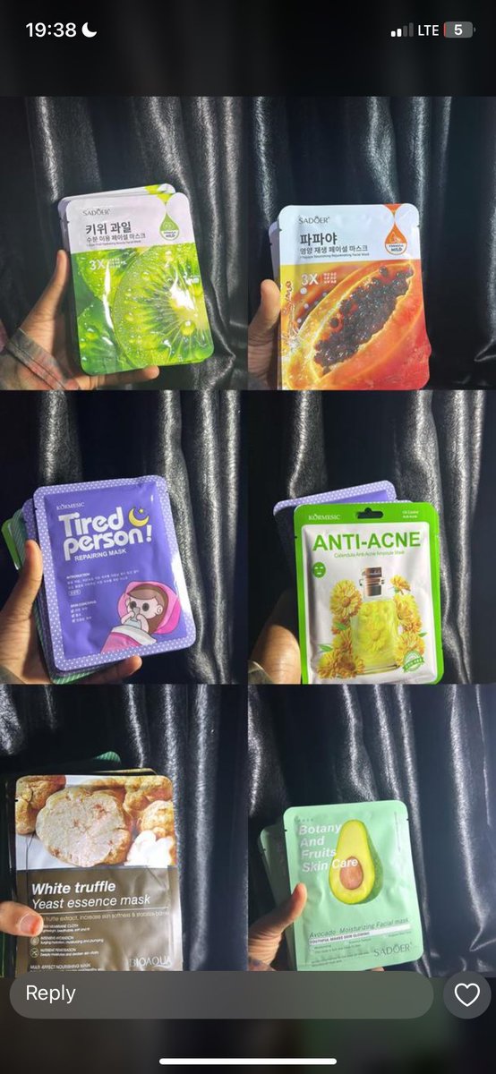 Guys, my babe sells face mask. Come and buy😔🥹