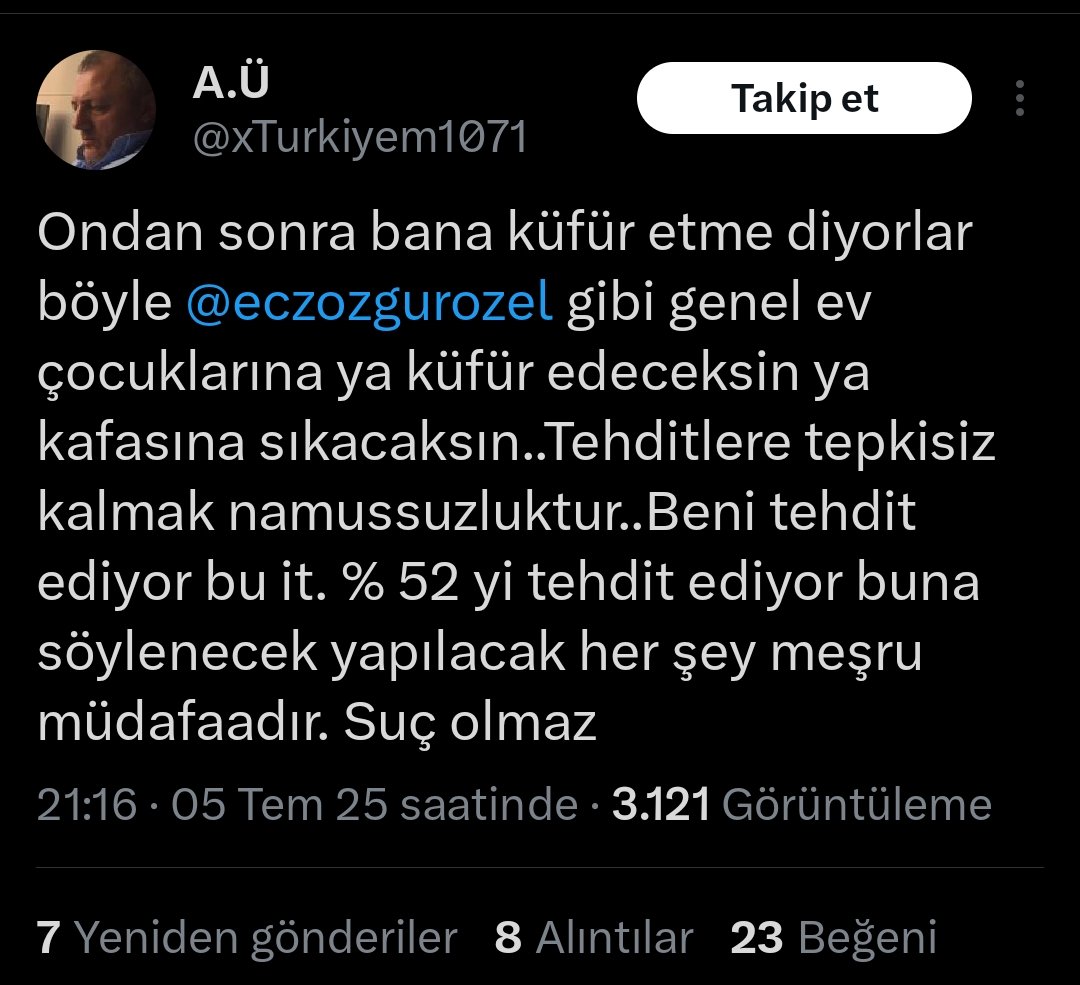 emre canpolat 🦅 (@canpolatemre) on Twitter photo bu domuzu sabaha karşı evinden alacak mısınız?
<a href="/TC_icisleri/">T.C. İçişleri Bakanlığı</a> <a href="/AliYerlikaya/">Ali Yerlikaya</a> bu domuzu sabaha karşı evinden alacak mısınız?
<a href="/TC_icisleri/">T.C. İçişleri Bakanlığı</a> <a href="/AliYerlikaya/">Ali Yerlikaya</a>