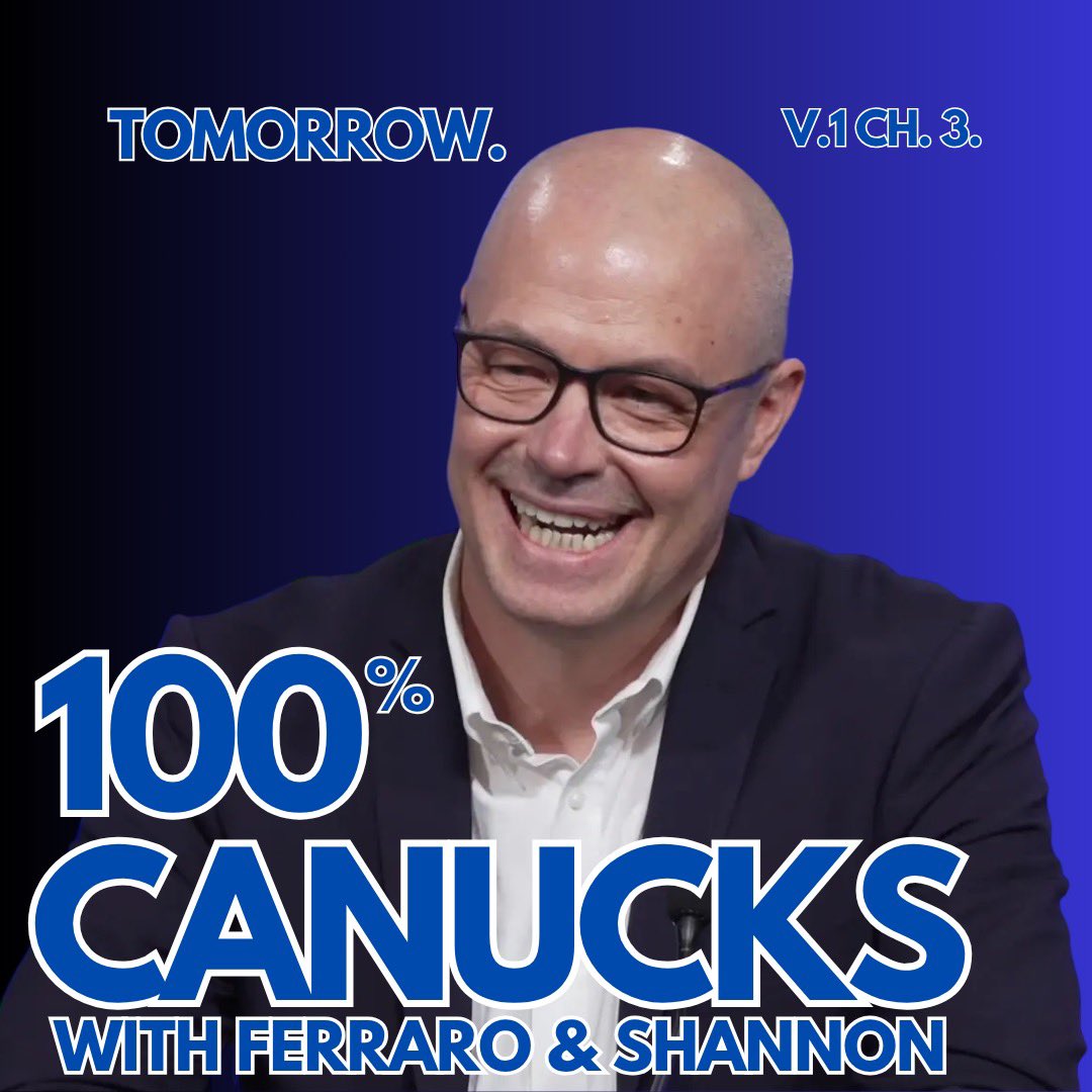 LandonFerraro's tweet image. Another episode of 100% Canucks dropping tomorrow with @Canucks GM Patrik Allvin as our guest!