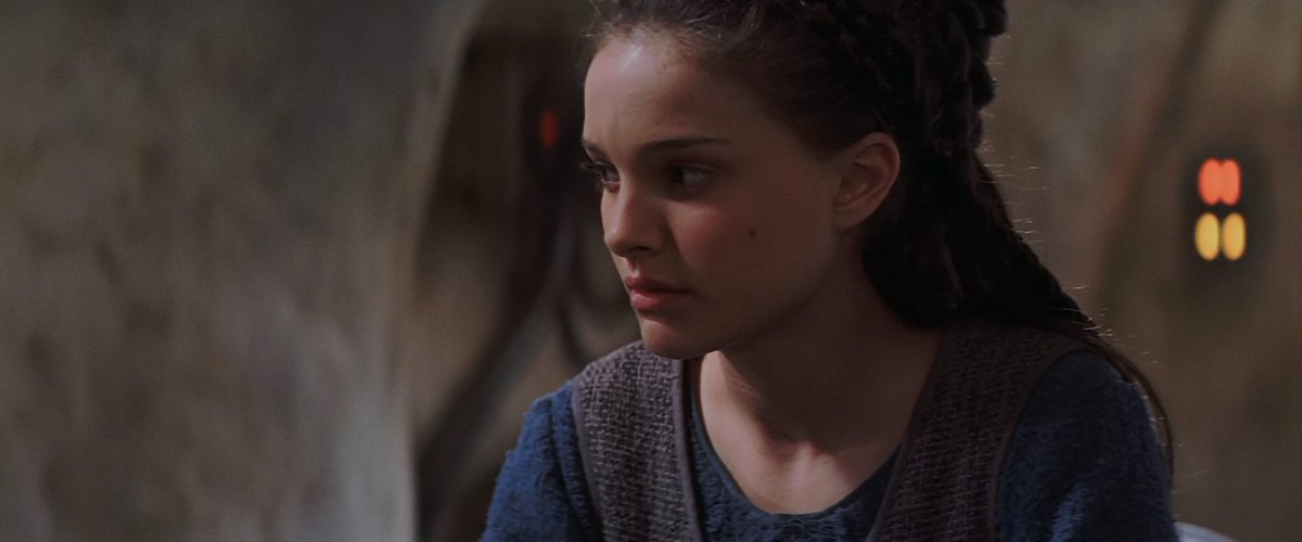 mightydudbolt's tweet image. You can see Padme subtly learning lessons throughout the film. Here she naïvely appeals to the Republic's anti-slavery laws, only for Shmi to reply, "We must survive on our own." Padme must apply this lesson when the Republic's laws also fail to protect her own people.
