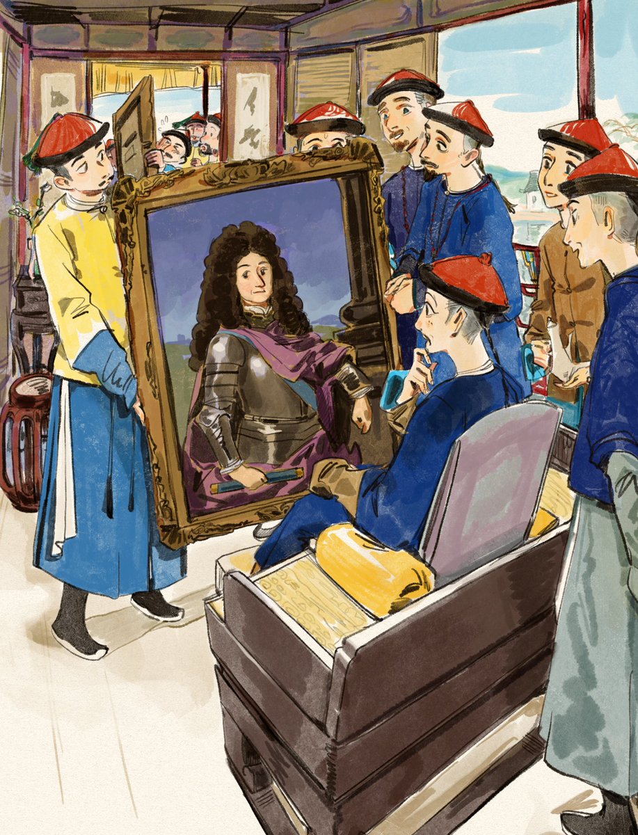 “What struck the emperor the most were the portraits of the royal family, and above all that of the king—a likeness the prince could not tear his eyes away from…” Joachim Bouvet, letter describing his return to China in 1699