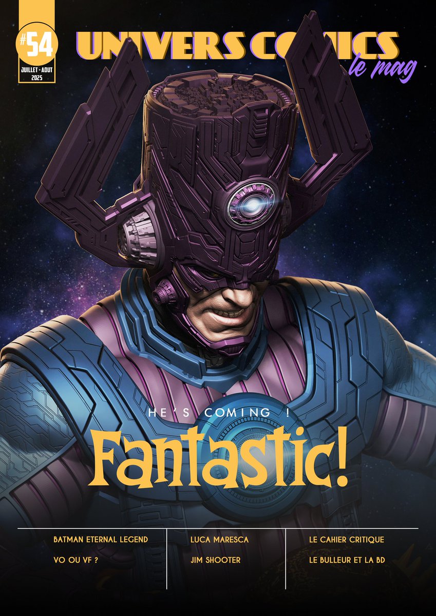 UniversComics Le Mag' (@universcomics) on Twitter photo UniversComics Le Mag' 44
Mensuel #comics #BD 100%gratuit
FANTASTIC 4 !
Disponible ici : madmagz.app/fr/viewer/684b…
ou ici :
universcomics.blogspot.com/2025/07/univer…
Merci pour vos RT bonne lecture bonnes vacances !
#Galactus #FantasticFour #marvel #FantasticFourFirstSteps #comicbook #silversurfer UniversComics Le Mag' 44
Mensuel #comics #BD 100%gratuit
FANTASTIC 4 !
Disponible ici : madmagz.app/fr/viewer/684b…
ou ici :
universcomics.blogspot.com/2025/07/univer…
Merci pour vos RT bonne lecture bonnes vacances !
#Galactus #FantasticFour #marvel #FantasticFourFirstSteps #comicbook #silversurfer