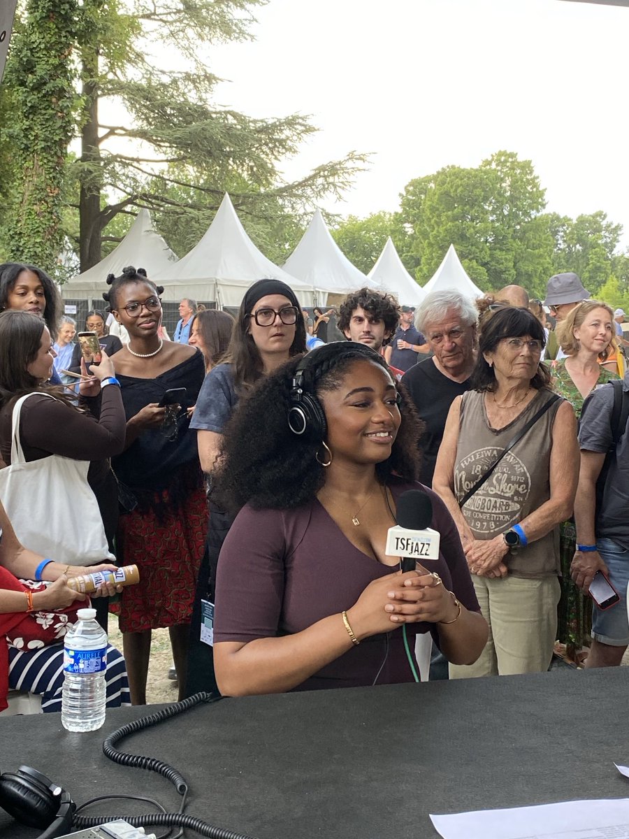 La chanteuse Samara Joy était de passage à notre tente radio après son super concert au TSFJAZZ CHANTILLY FESTIVAL