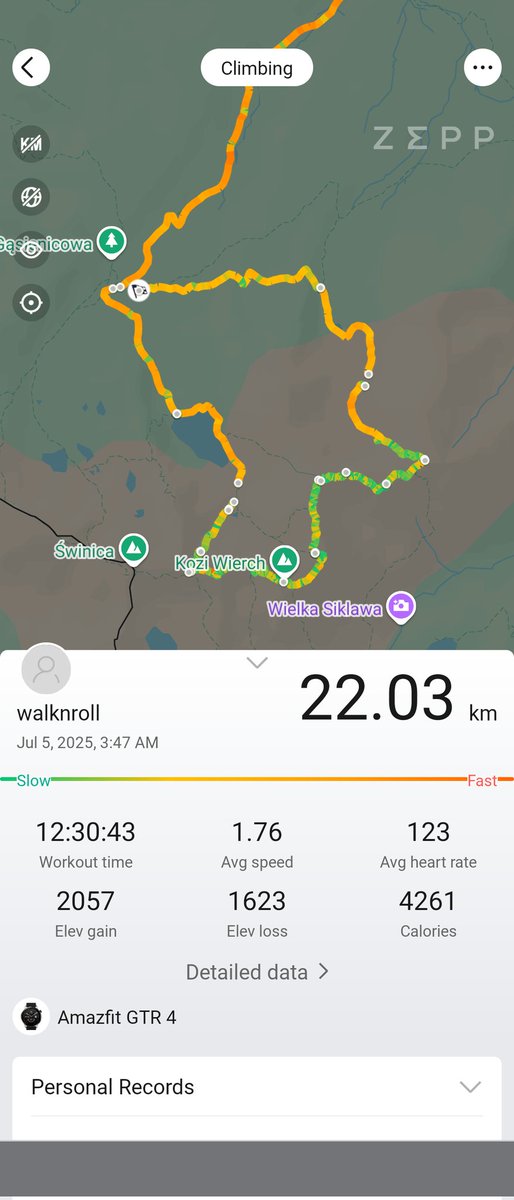 Ладна, прайсьці ўсю Орлу Перч за раз - гэта дасягненне, без варыянтаў. Выхад на трэк а 3:47 раніцы, агульны час у шляху больш за 16 гадзін.