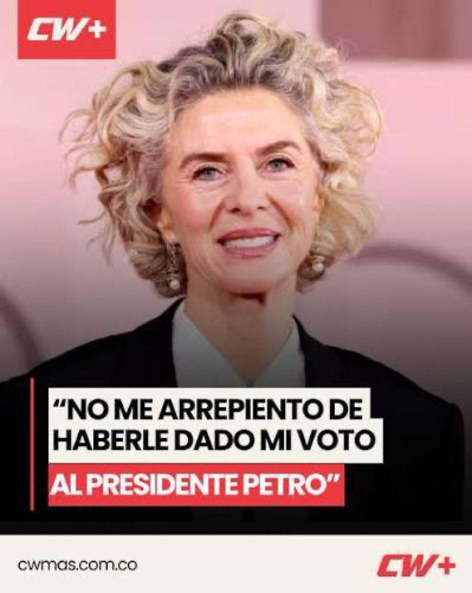 Daniel Arango (@darango_htx) on Twitter photo Me sumo:
Esta ‘actriz’ colombiana es bodeguera petrista, promotora de mentiras y noticias falsas, comunista, antisemita y vive entre lujos en Florida.
Nadie con este perfil encaja en la sociedad americana. Debe perder sus PRIVILEGIOS migratorios.
<a href="/SecRubio/">Secretary Marco Rubio</a> <a href="/ICEgov/">U.S. Immigration and Customs Enforcement</a> <a href="/DHSgov/">Homeland Security</a> Me sumo:
Esta ‘actriz’ colombiana es bodeguera petrista, promotora de mentiras y noticias falsas, comunista, antisemita y vive entre lujos en Florida.
Nadie con este perfil encaja en la sociedad americana. Debe perder sus PRIVILEGIOS migratorios.
<a href="/SecRubio/">Secretary Marco Rubio</a> <a href="/ICEgov/">U.S. Immigration and Customs Enforcement</a> <a href="/DHSgov/">Homeland Security</a>