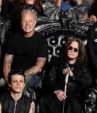 ghosttemplatte's tweet image. James sitting on Ozzy’s throne looking like a kid meeting Santa Claus at the mall is everything to me
