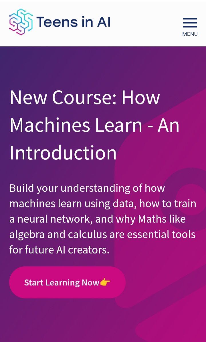 🚀 Exciting FREE AI courses for students aged 12–18! Learn Machine Learning, Biocomputing, &amp; Computer Vision, all beginner-friendly 💻🌍
🧠 Apply for a scholarship here(📍closes July 14)👉forms.gle/W1jABbhJBsVc2U…
More info: teensinai.com
#AI4Good #Innovation #TeensInAI