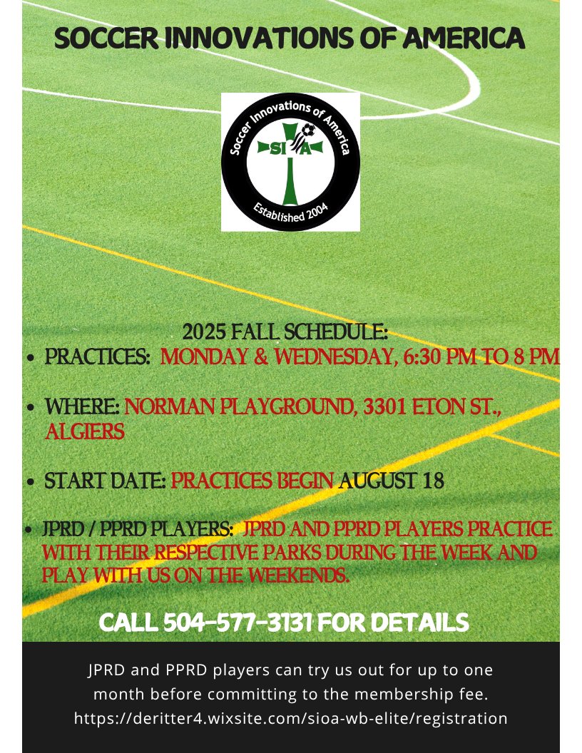 Time to get ready for Fall Soccer!