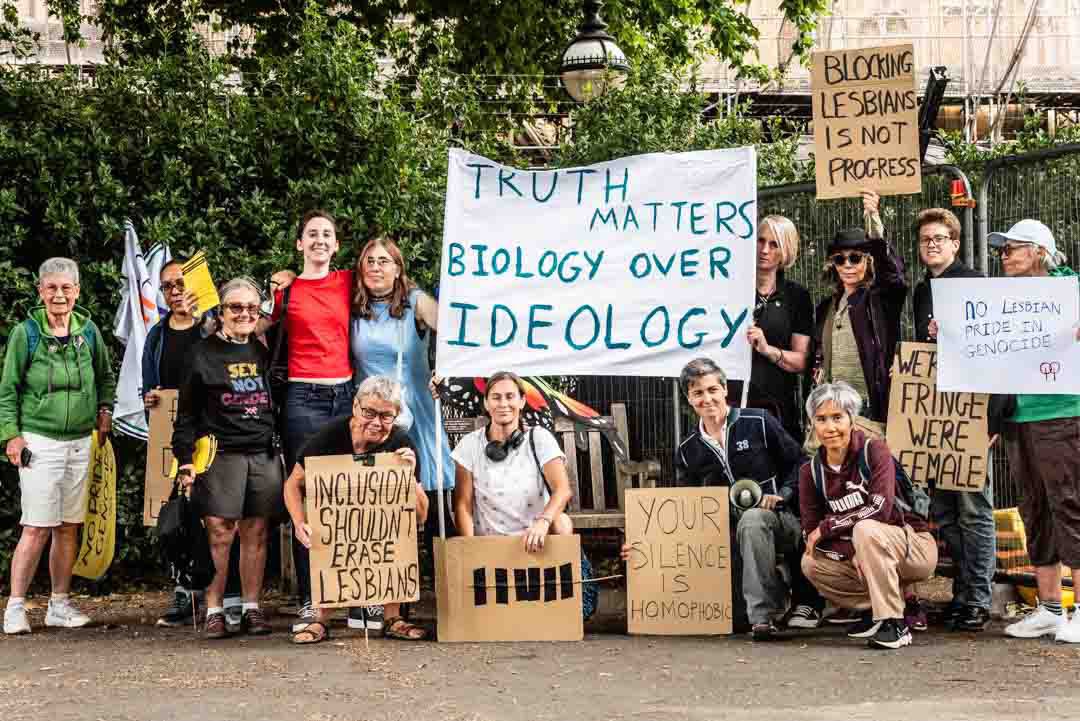 The lesbian march they tried to shrink. The voices they tried to silence. 
The women who showed up anyway.