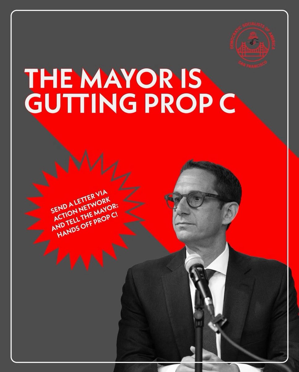 SFHTUnion's tweet image. Sign the letter to stop @DanielLurie’s BILLIONAIRES BUDGET! Lurie and members of the Board of Supervisors are colluding to subvert the will of San Franciscans &amp;amp; redirect Prop C money away from permanent housing. Pass it on!

actionnetwork.org/letters/stop-t…