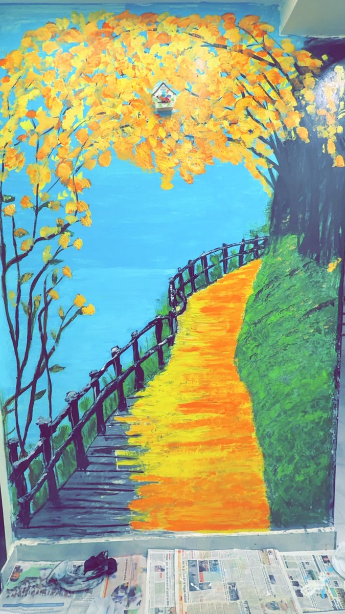 Finally, I completed the wall art.  How is it?