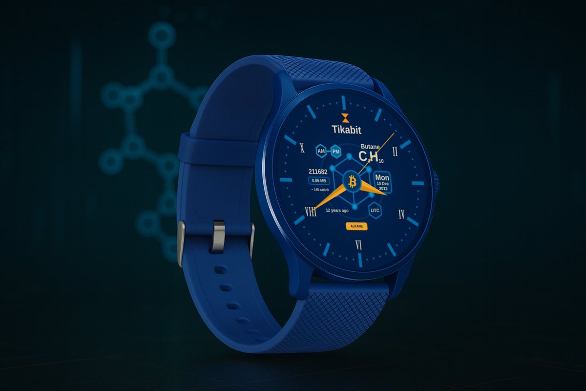🎁 Tikabit Giveaway — 100 RTs = Samsung Watch!

We’re launching the Tikabit Alkane Series 🧪— wearable Orbital watchfaces powered by Alkanes on Bitcoin ⌚🧬

To kick things off, we’re giving away a Samsung Galaxy Watch if this post hits 100 RTs within 72 hours!
How to enter:
1️⃣