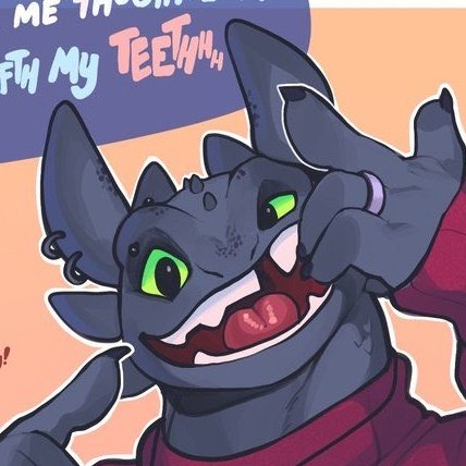 Toothlessderg's tweet image. Yeah @SexySally257 you think that's gonna work? Fun fact this app is garbage but I do appreciate the effort? Now I get to pull out this face~