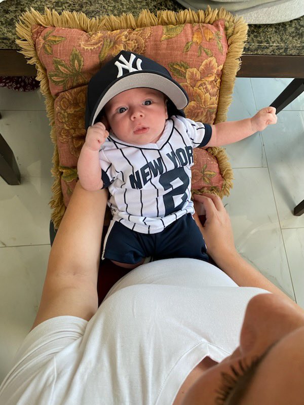 ant____mann's tweet photo. @YESNetwork newest and biggest Yankee fan there is! #pinstripepride https://t.co/noLdKlkBKT