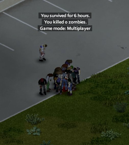 Murmurmancer's tweet photo. Spawn into police station, looted weapons, protective gear ...get loaded up to leave and notice a zombie has crawled in through a window... immediately panic, fail to hit with the shotgun, get bit .. hilarity ensues. #projectzomboid https://t.co/d3E2TzWnZz