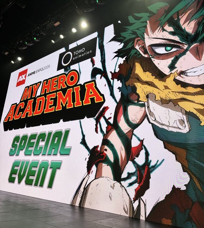 Horikoshi's special message from the AX 2025 panel, texted to