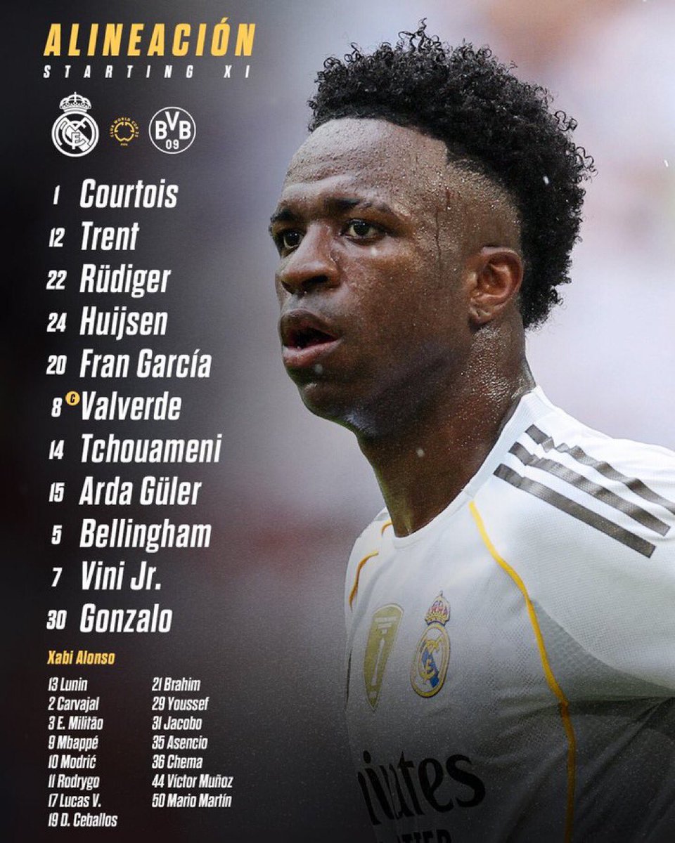 UK250463's tweet photo. Starting XI - where am I ? 🤔
They forgot me at home … 🤷🏻‍♂️😎

#HalaMadrid 👑 #RealMadrid ✌️

#FIFACWC #RMDBVB https://t.co/UKbxO2PeRT