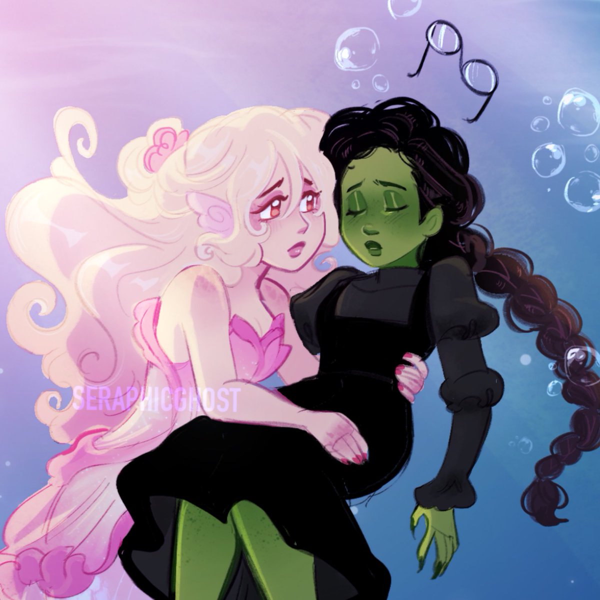 mermaid gelphie 🩷💚 #gelphie #wicked