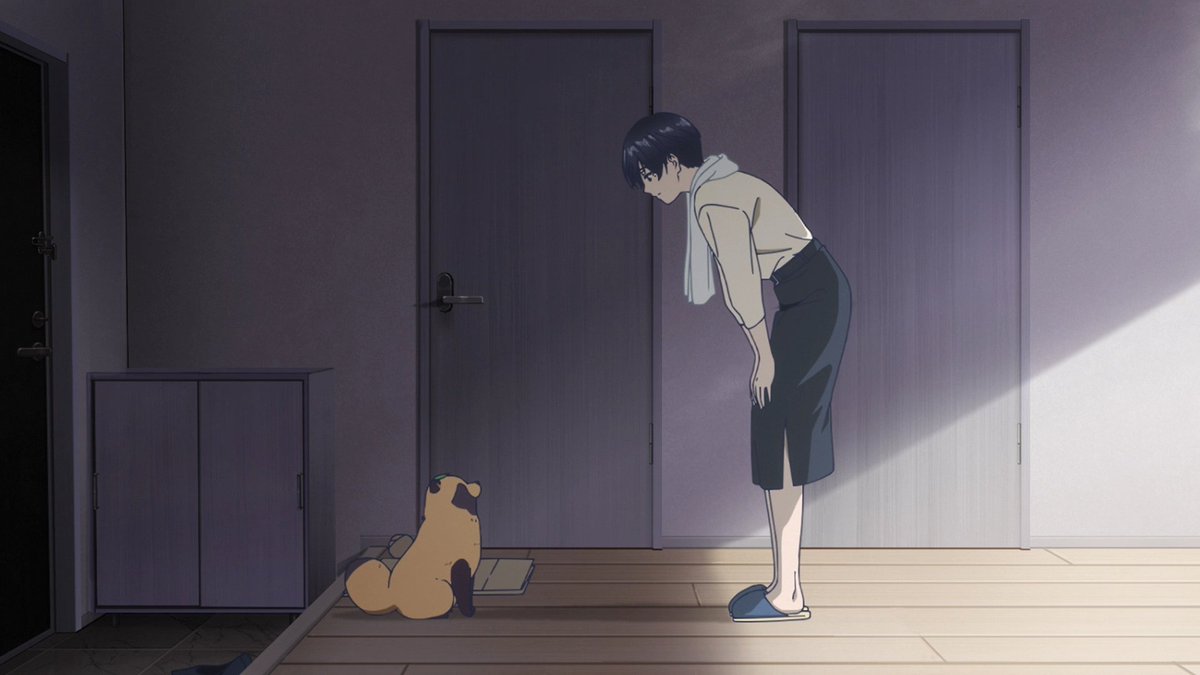 HomemBoga's tweet photo. Ame to Kimi to é o tipo de anime que eu mais amo, ele é relaxante e agradável, além de ter uma dinâmica fofinha entre a Fuji e o tak.. Digo, cachorrinho. Pensa num bichinho adorável, a interação desses dois é maravilhosa. Adorei a estreia! https://t.co/O3E2gt2KXk