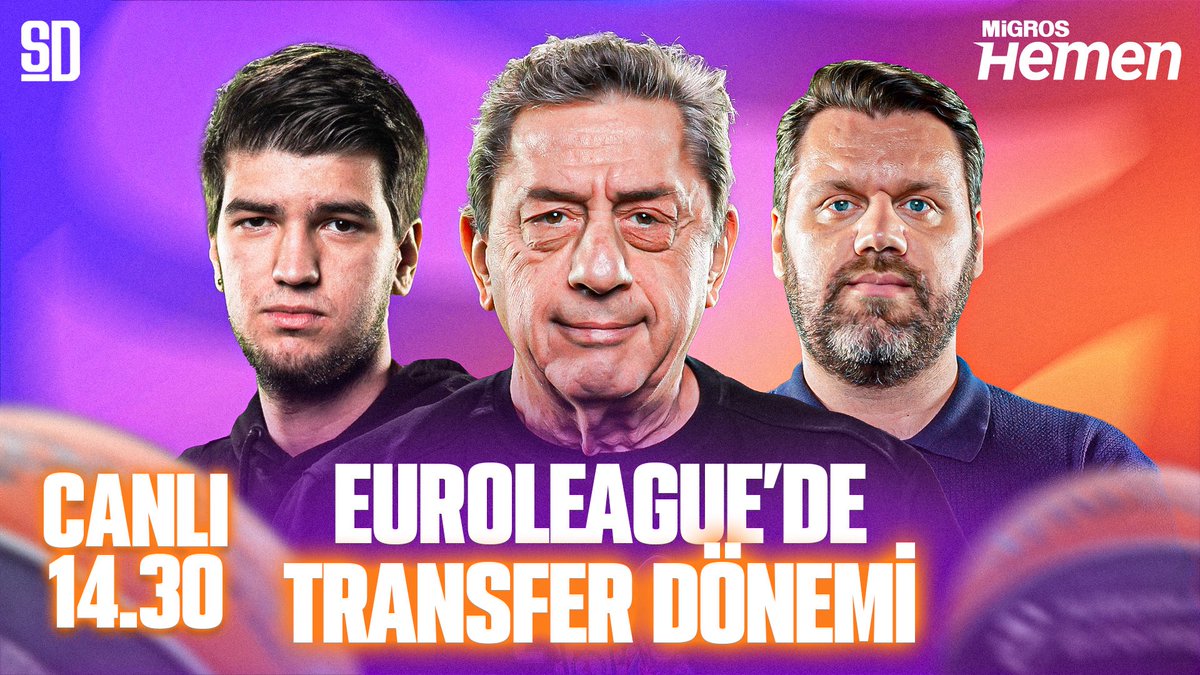 🏀 EuroLeague’de transfer dönemi! 

Pazar | 14.30 

▪️Nigel Hayes’in ayrılığı
▪️Tarık Biberovic’te son durum
▪️Fenerbahçe Beko’nun transfer listesi

🎙️<a href="/anilevicius/">Anıl S. Uysal</a> x Murat Murathanoğlu x <a href="/nikoskrijelj/">Niko Yenibayrak</a>