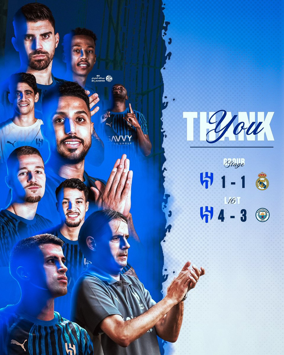 مشاركة تاريخية لنادي #الهلال في مونديال الأندية.

القادم أفضل مع تدعيم الفريق بالتعاقدات الكبيرة 💙