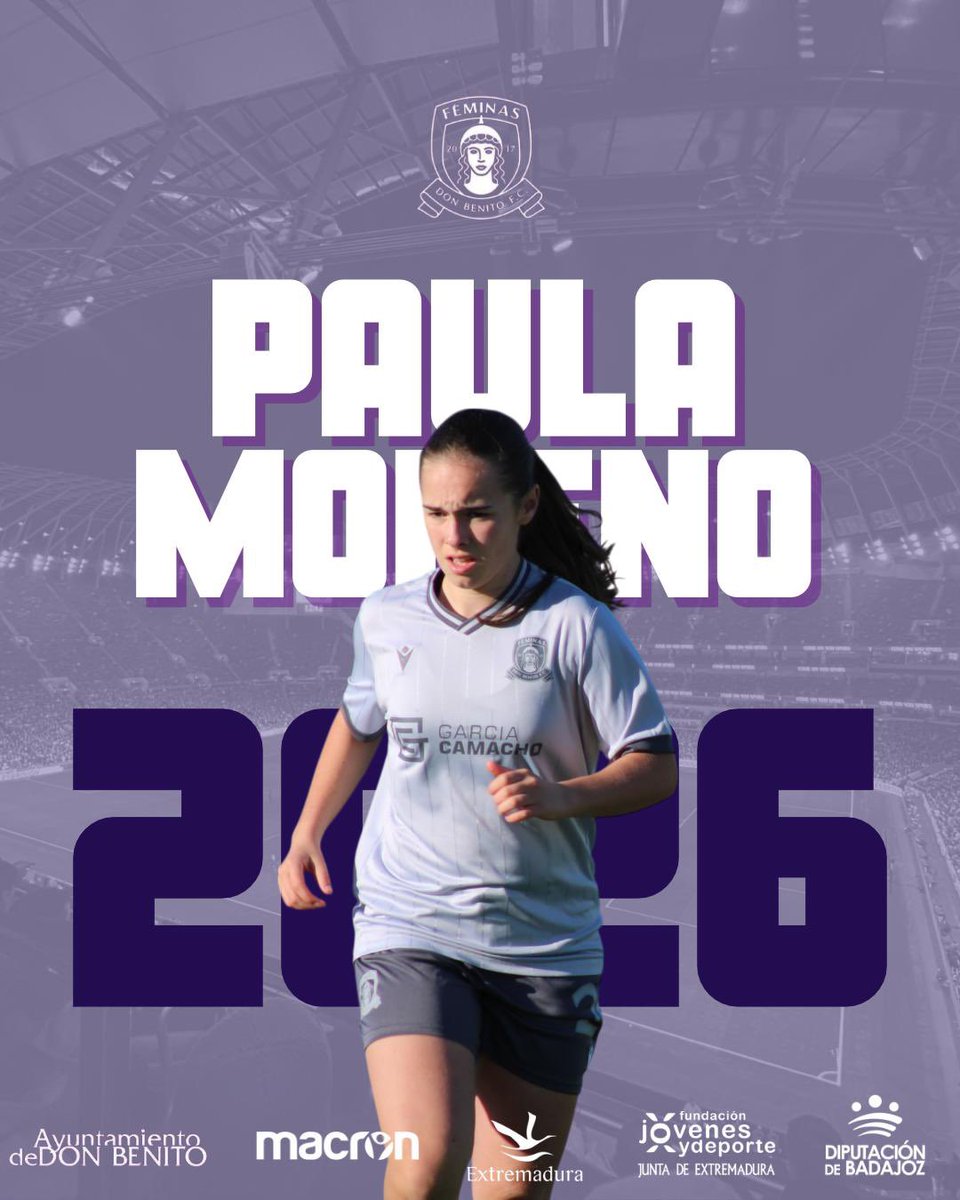 Paula lateral sería, zurda que se anticipa bien al balón y que trabaja sin descanso durante los encuentros, con pases medidos que crean jugadas de peligro decide disfrutar este año junto a sus compañeras !!!!
#feminasdonbenito #unsolocamino