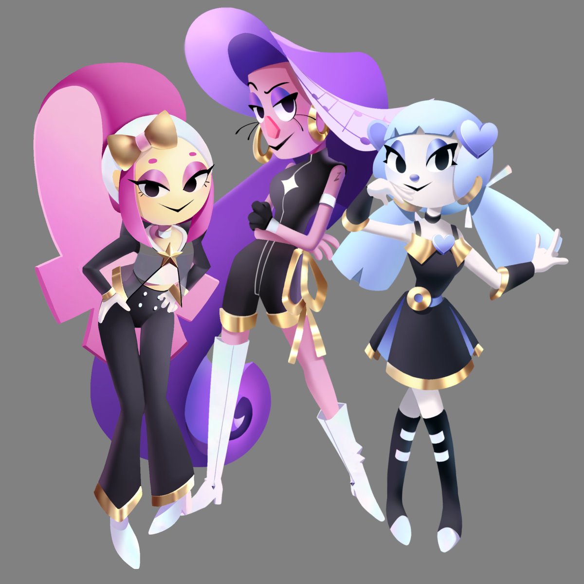 anakemlog's tweet photo. I got inspired recently, so I drew these OCs for Threadville inspired by Kpop Demon Hunters concepts.✨                                                                               #Threadville #threadvilleoc #KPOPDEMONHUNTERS #ROBLOX #ocart #art https://t.co/0jcnEDRDdt