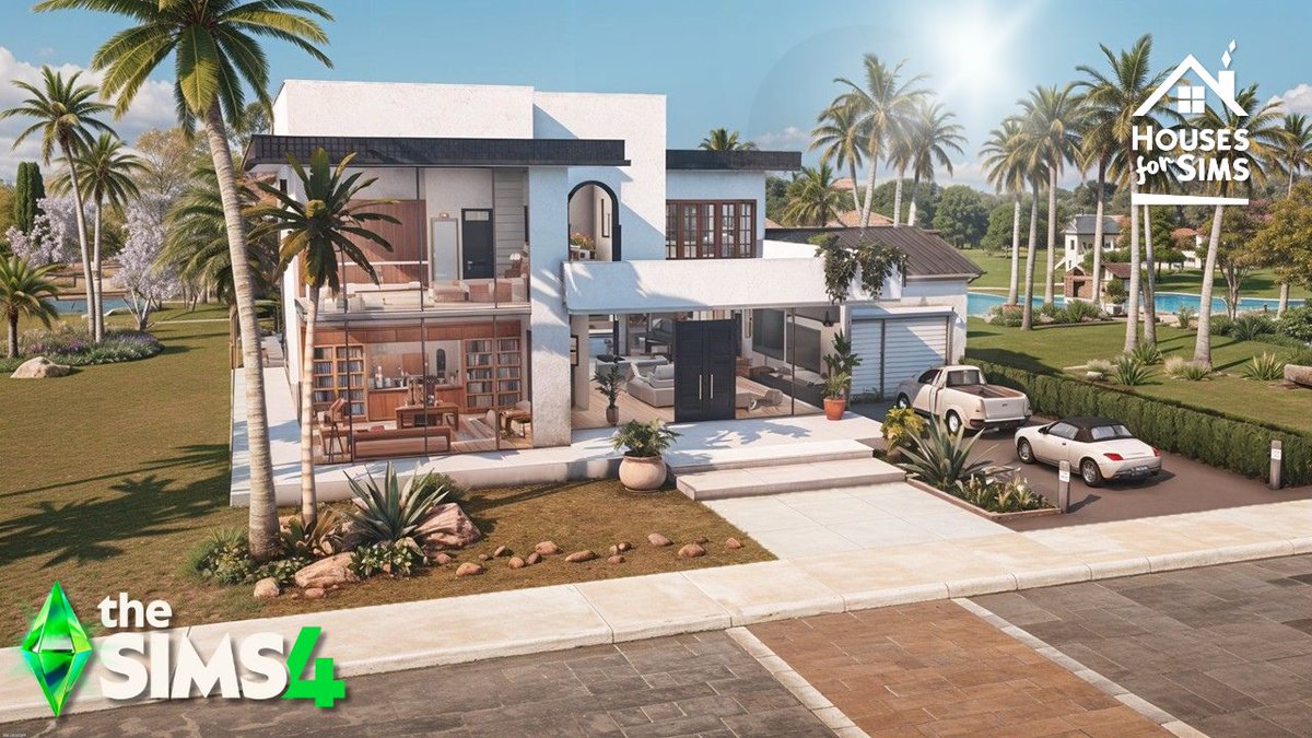 HousesForSimsC1's tweet image. Family house mixing mediterranean and modern styles using the new glass walls. No CC. Download link and Gallery ID @YouTube youtu.be/ICn0HbuHle8
#housesforsims #sims4 #thesims #showusyourbuilds #thesims4 #sims4build
@TheSims
@SimsBrasileiros
@SimsLatinos