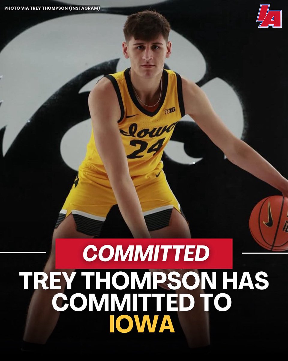 Iowa lands a HUGE prospect from out of state, in 4 star PF Trey Thompson! 

#IAbasketball X #hawkeyes
