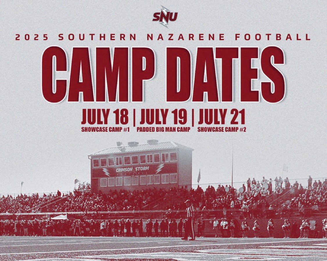 We are just about two weeks away from our summer camps! Get registered today to reserve your spot!  

snufootballcamps.com