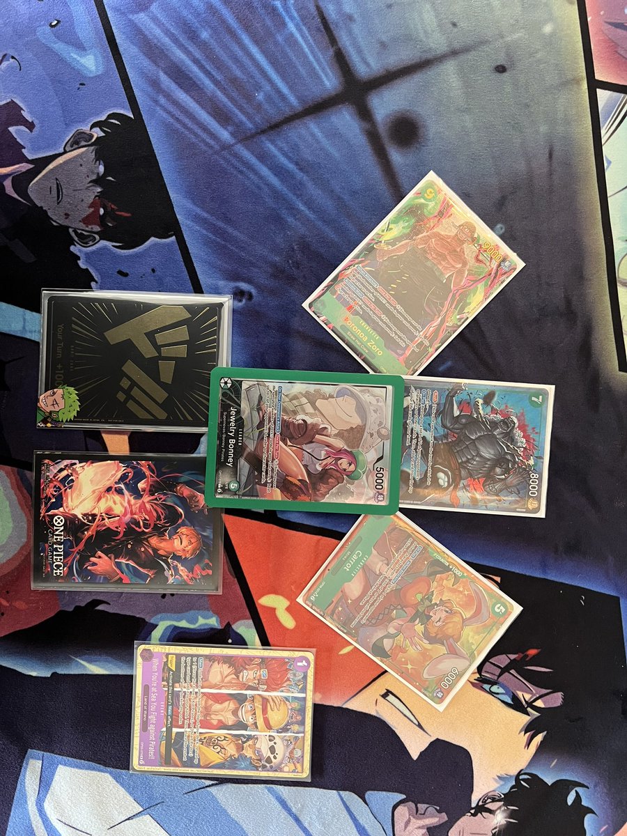 Won the Pirate League Store Qualifier for The Geekery with Bonney! 

Matchups
R1 UP Luffy🎲✅
R2 GY Law🎲✅
R3 GY Yamato🎲✅
R4 GY Law🎲✅ @aceofspadesOP