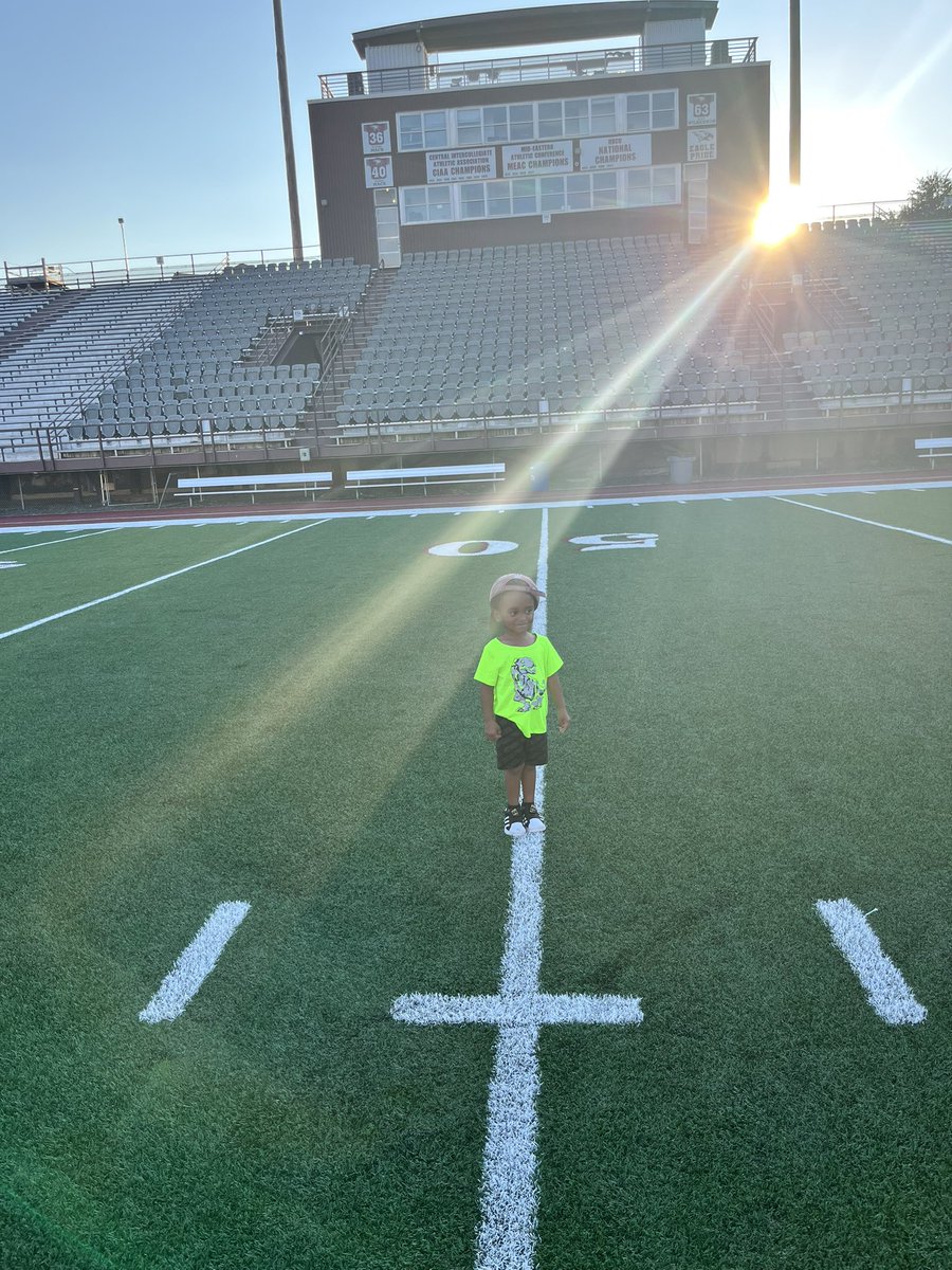 CoachJMann919's tweet photo. ALWAYS GREAT TO BE BACK IN THE NEST HISTORIC O’KELLY-RIDDICK STADIUM‼️ON THE SLOPING HILLS AND VERDANT GREEN 🌳 OF DEAR OLD N.C.C‼️@NCCU_Football #beGREAT | 🦅🏆🦅 #BookOfManning #BullCity https://t.co/elcdWkxEwC