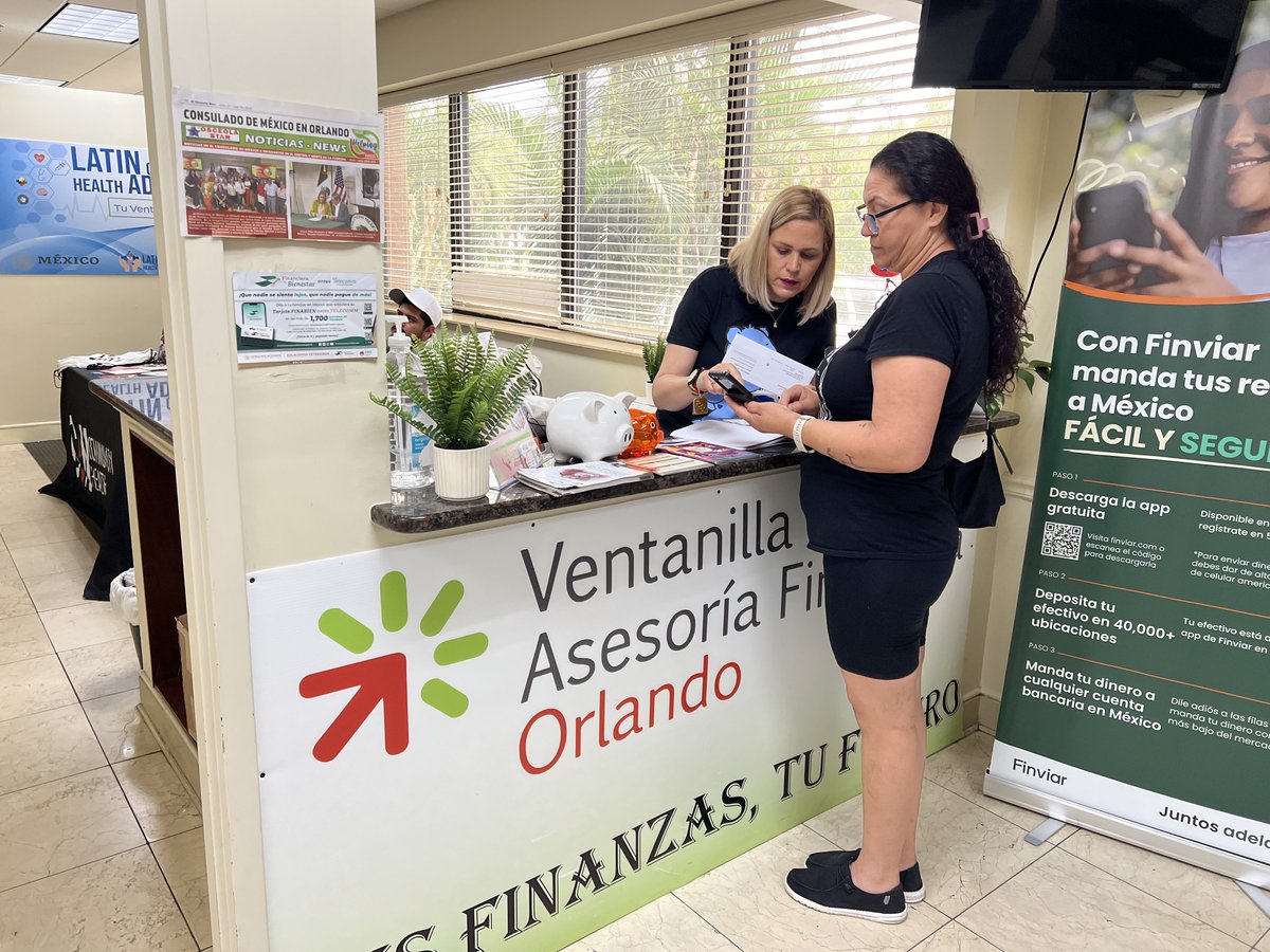 Ventanilla Asesoría Financiera (@vaforlfl) on Twitter photo 🌟 ¡Hoy en la jornada sabatina, estuvimos en acción! 🌟
<a href="/VAFORLFL/">Ventanilla Asesoría Financiera</a> y <a href="/ConsulMexOrl/">Consulado de México en Orlando</a>, brindamos apoyo a todos los visitantes para que obtuvieran su tarjeta <a href="/FinabienMex/">Financiera para el Bienestar México</a>.
Información de <a href="/finviar/">Finviar</a>, y <a href="/IMSS_Bienestar/">IMSS Bienestar</a>
Juntos seguimos trabajando por el bienestar de nuestra comunidad. 🌟 ¡Hoy en la jornada sabatina, estuvimos en acción! 🌟
<a href="/VAFORLFL/">Ventanilla Asesoría Financiera</a> y <a href="/ConsulMexOrl/">Consulado de México en Orlando</a>, brindamos apoyo a todos los visitantes para que obtuvieran su tarjeta <a href="/FinabienMex/">Financiera para el Bienestar México</a>.
Información de <a href="/finviar/">Finviar</a>, y <a href="/IMSS_Bienestar/">IMSS Bienestar</a>
Juntos seguimos trabajando por el bienestar de nuestra comunidad.