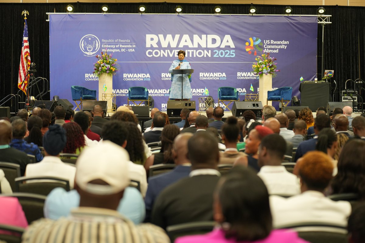 Rwanda in USA (@rwandainusa) on Twitter photo .<a href="/AmbMukantabana/">Mathilde Mukantabana</a> reflected on the significance of #RwandaConvention2025 for the Rwandan diaspora:
“Rwanda Convention is an important moment of unity deepening our sense of purpose and responsibility to Rwanda, and renewing the bonds that connect us, wherever we are.” .<a href="/AmbMukantabana/">Mathilde Mukantabana</a> reflected on the significance of #RwandaConvention2025 for the Rwandan diaspora:
“Rwanda Convention is an important moment of unity deepening our sense of purpose and responsibility to Rwanda, and renewing the bonds that connect us, wherever we are.”