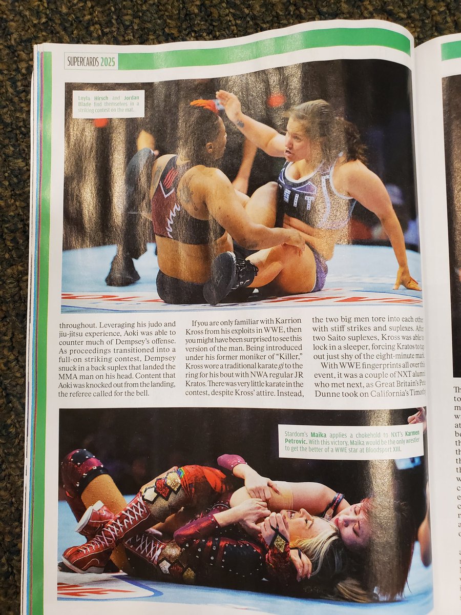 Was walking through Barnes and Noble yesterday and ended up picking up the latest <a href="/OfficialPWI/">PWI (Pro Wrestling Illustrated)</a> and was flipping through and saw someone familiar...🤔

Had no idea I was in the most recent issue, and this was so cool to find, especially including a photo of my Bloodsport debut!