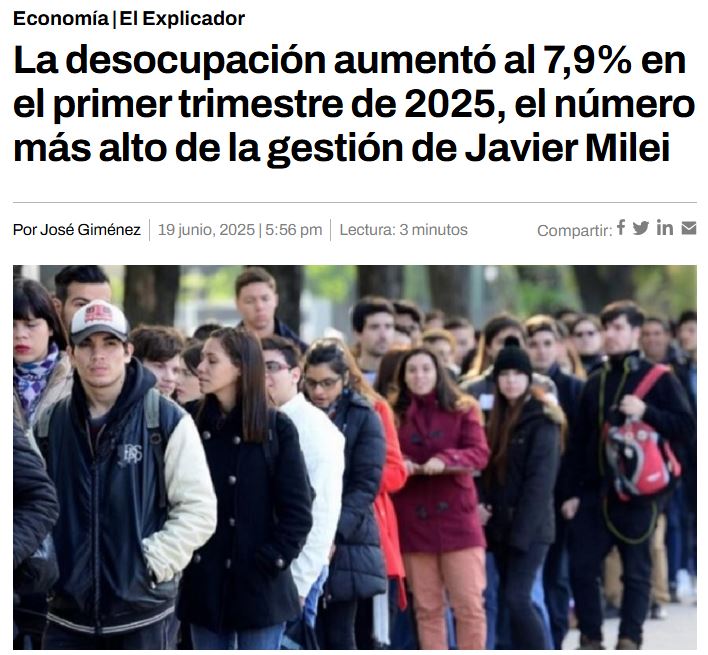 <a href="/JMilei/">Javier Milei</a> Lo que te ocultan tus titiriteros, te empastillan y te mandan a dormir... la realidad del país que odias y por error presidis, es TOTALMENTE DIFERENTE, mirá que tus votantes también se están cagando de HAMBRE