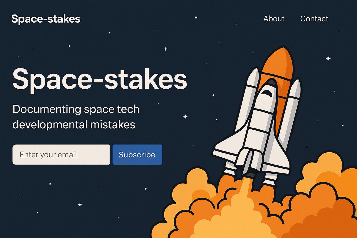 anu_bonth's tweet image. 📣The next generation of space founders has a rare opportunity: to learn from the mistakes that shaped the industry (remember the string Falcon 1 failures?). That’s why I’m launching Space-stakes — a collection of real lessons from space tech failures.
But should we make this a…