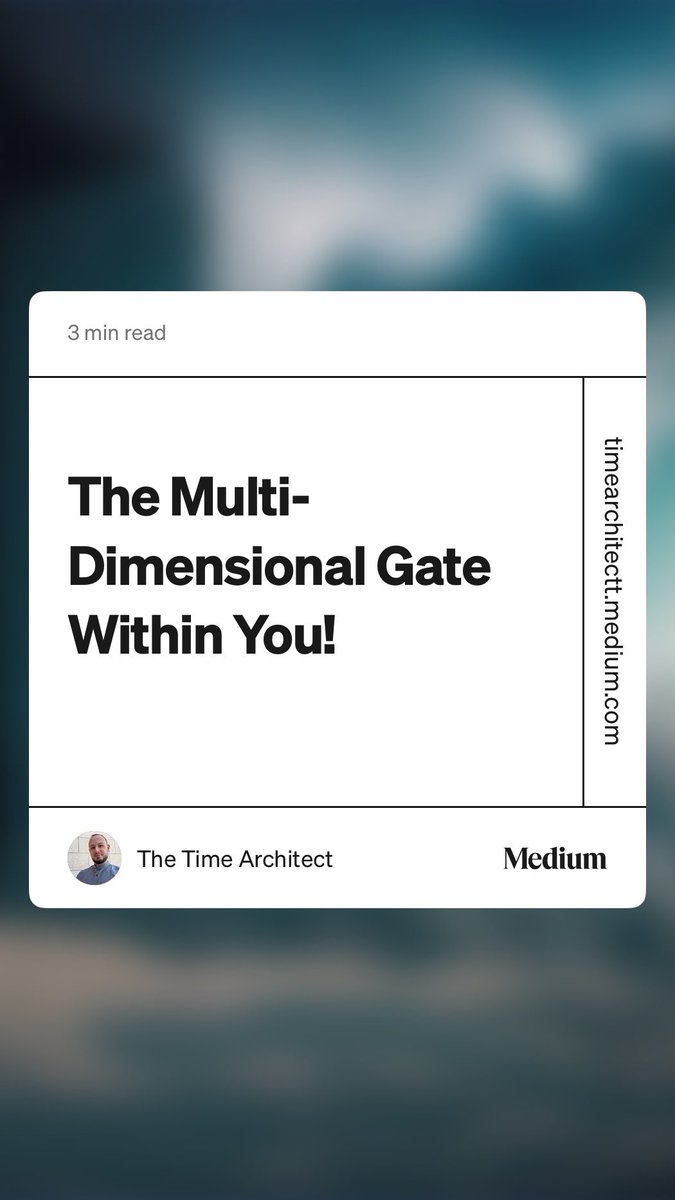 TimeArchitectt's tweet image. Check this out :)

timearchitectt.medium.com/the-multi-dime…