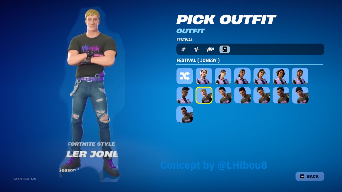 LHibou8's tweet image. Remember the exclusive Rocket Racing and Fortnite Festival defaults?
They got removed from the files in 33.10
Well how about we had them as styles, in addition of Combat and Casual ones. 
(Please share)
#FortniteConcept #Fortnite #FortniteArt #FortniteSuper