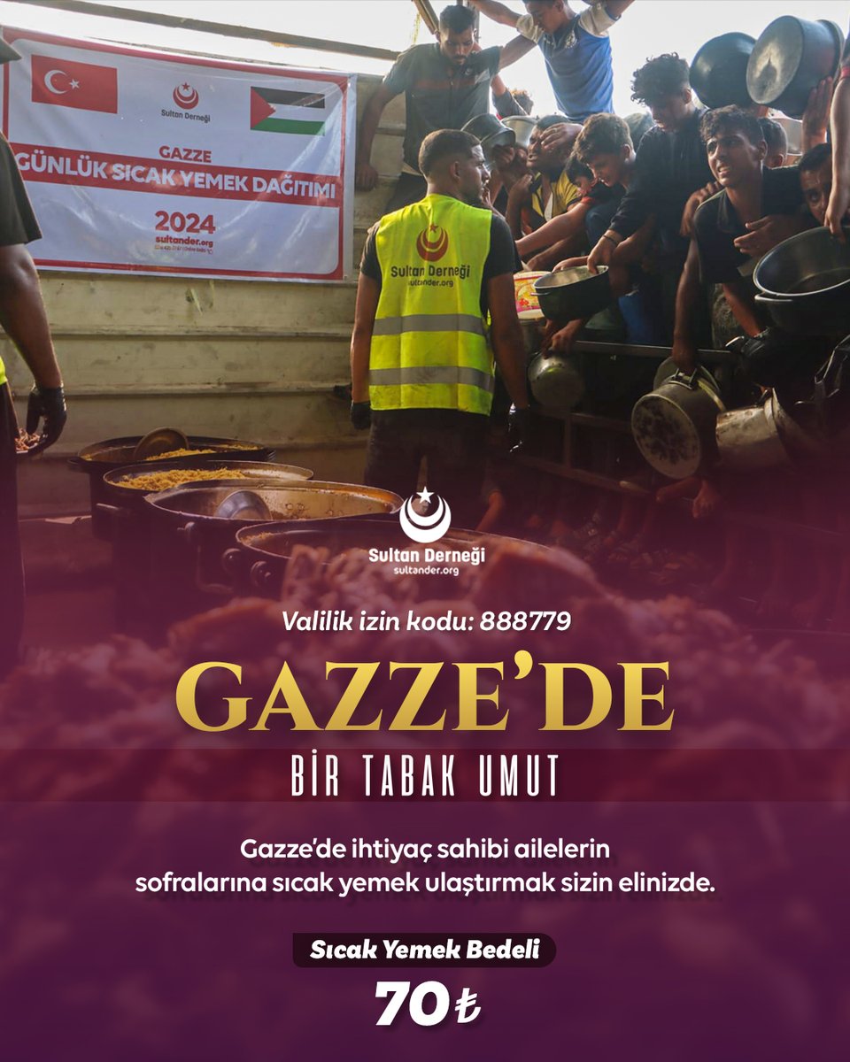 🍛Gazze İçin Bir Tabak Umut!

Bir lokma ekmek, bir yudum su; orada bir hayat demek. Siz de bu iyilik kervanına katılarak sofralarına umut, kalplerine huzur olabilirsiniz.

Destek verin, Gazze’ye nefes olalım.

Bir Sıcak Yemek Bedeli: 70₺

🌐sultander.org
📞0216 420 67
