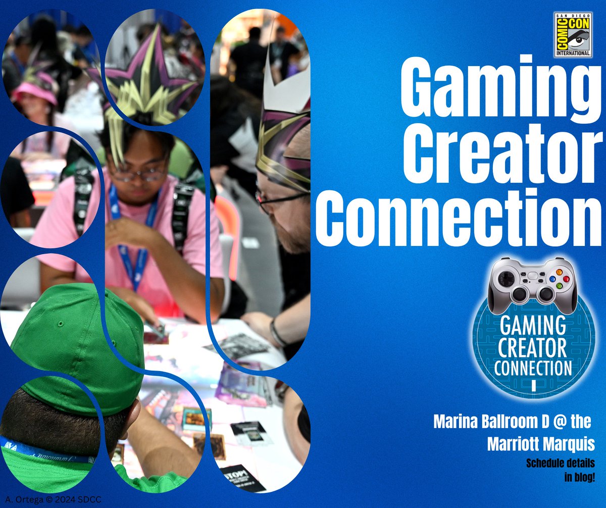 Comic_Con's tweet image. Whether you're sketching your next hero or building your dream game, Comic Creator Connection (CCC) and Gaming Creator Connection (GCC) at Comic-Con 2025 bring together storytellers, artists, and developers where sparks fly and collaborators connect. #SDCC2025…