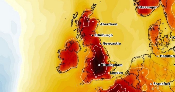deGourlay's tweet image. UK weather maps 1976 and 2024.
#ClimatePropaganda