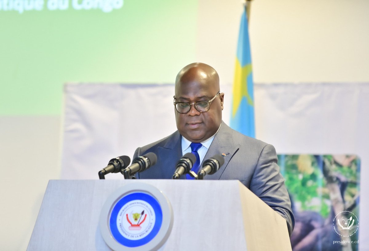 Ce samedi à Kinshasa, le Président de la République Félix Antoine Tshisekedi Tshilombo a ouvert la Table ronde sur le « CRÉDIT BONOBO », un mécanisme de financement innovant pour la conservation et la valorisation de la biodiversité au bénéfice des communautés locales et des